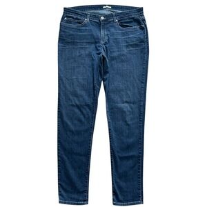 Eileen Fisher Straight Leg Jeans Size 14 Organic Cotton Stretch Denim Everyday